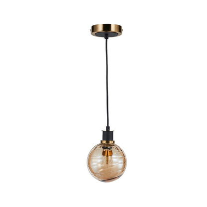 1 Light Pendant, Black