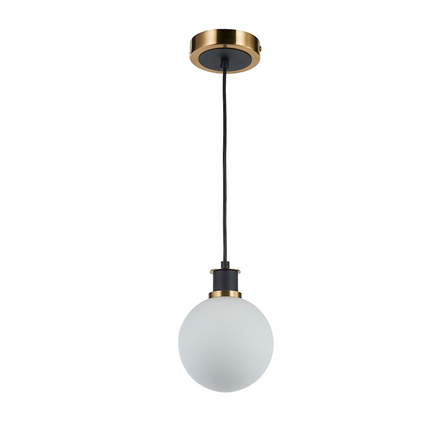 1 Light Pendant, Black