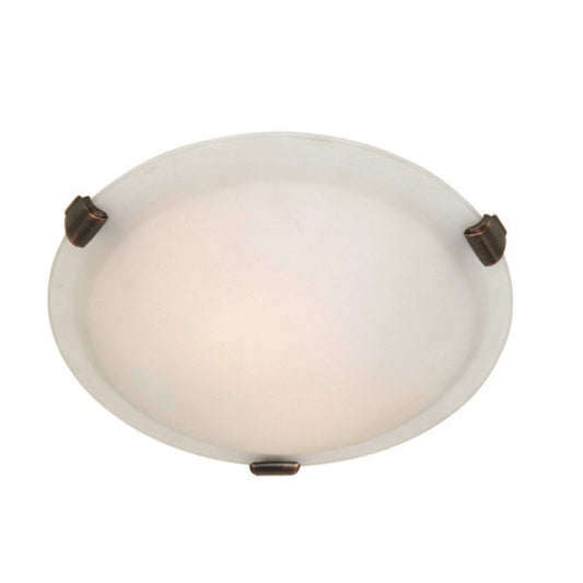 Artcraft Clip Flush 2 Light 12" Flush Mount, Brunito - AC2354BU