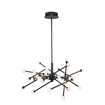 Artcraft Batton 30 Light Pendant, Black - AC6642BK