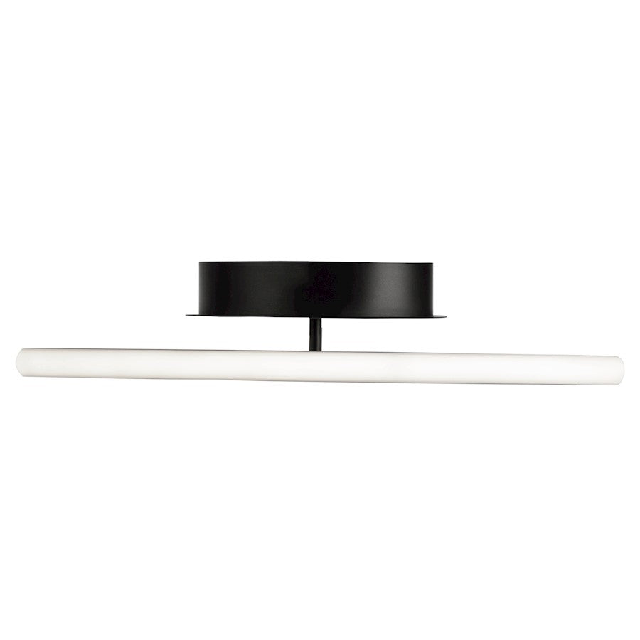 Artcraft Gemini 18W LED Flush Mount, Black/Nickel