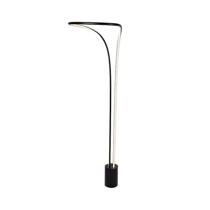 Artcraft Cortina 1 Light 58" LED Floor Lamp, Matte Black - AC7589BK