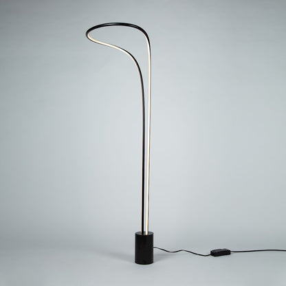 Artcraft Cortina 1 Light LED Floor Lamp, Matte Black