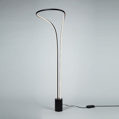 Artcraft Cortina 1 Light LED Floor Lamp, Matte Black