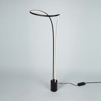 Artcraft Cortina 1 Light LED Floor Lamp, Matte Black