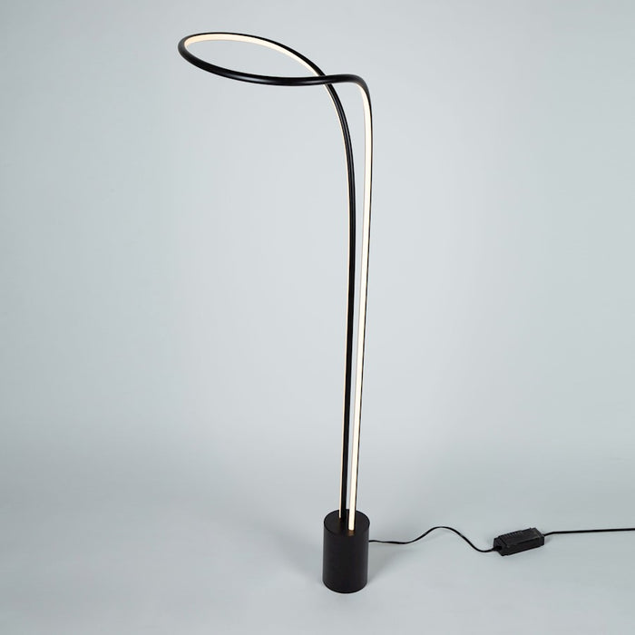 Artcraft Cortina 1 Light LED Floor Lamp, Matte Black