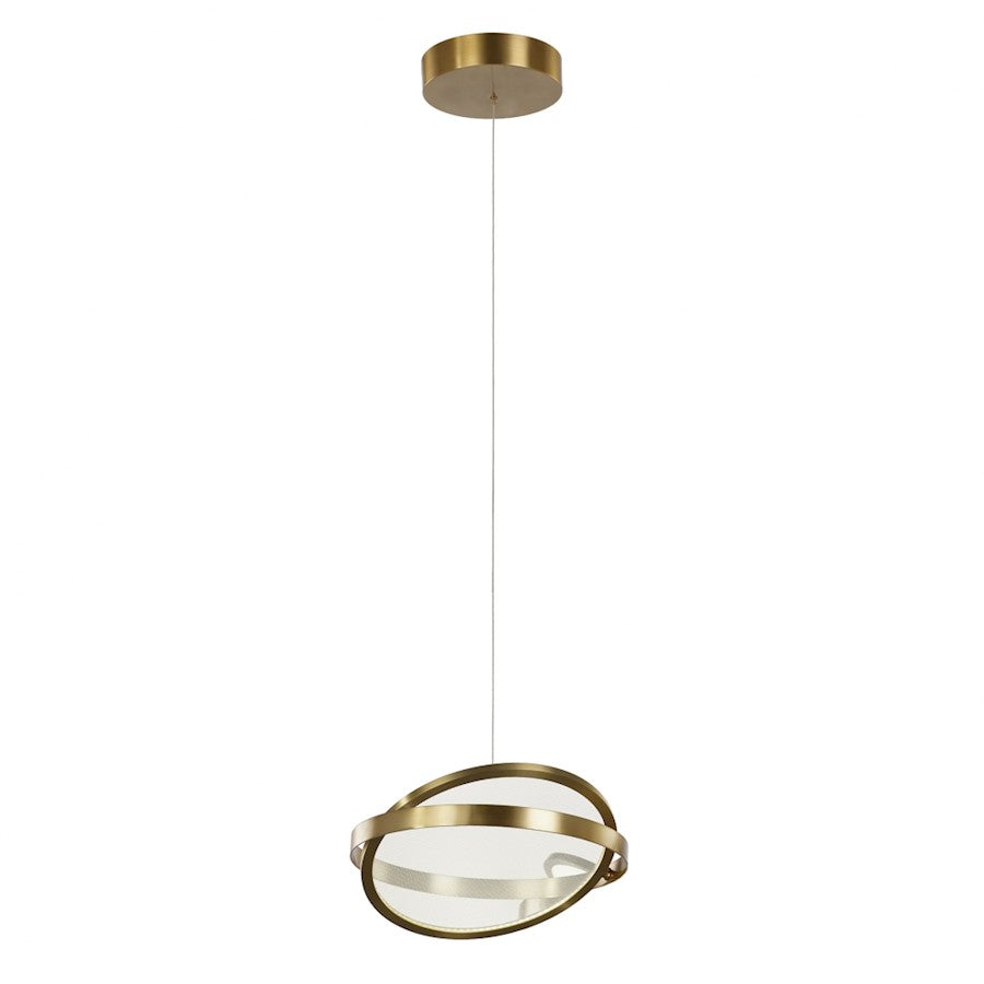 Artcraft Palo Alto 1 Light 13" Pendant, Brushed Bronze - AC7600BB