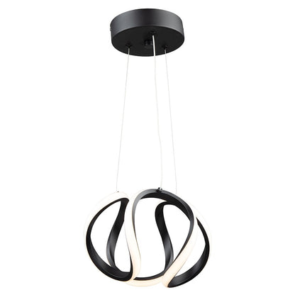 Artcraft Mira 15W LED Pendant, Black - AC7637BK