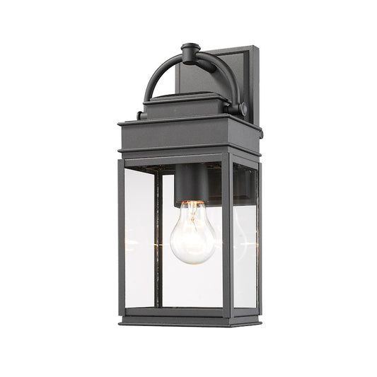 Artcraft Fulton 1 Light 13" Outdoor Wall Light, Black - AC8220BK