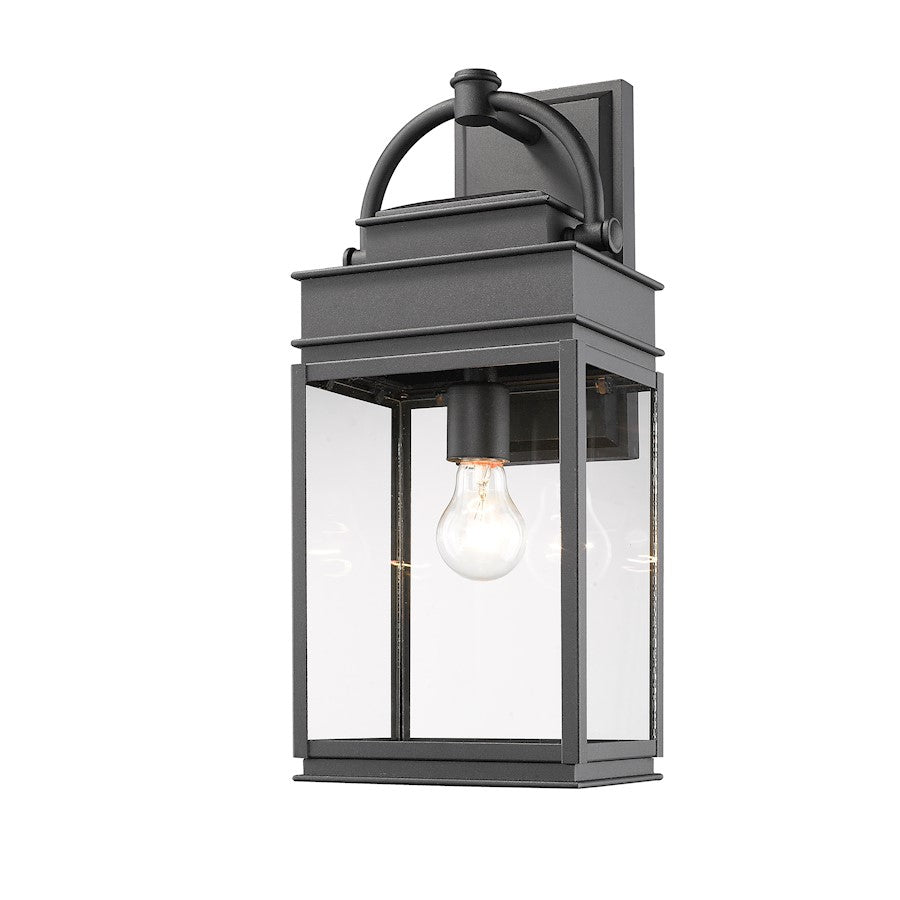 Artcraft Fulton 1 Light 19" Outdoor Wall Light, Black - AC8230BK