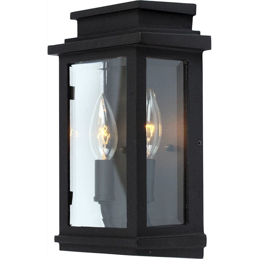 Artcraft Freemont 2 Light 10" Outdoor Wall Light, Black - AC8291BK