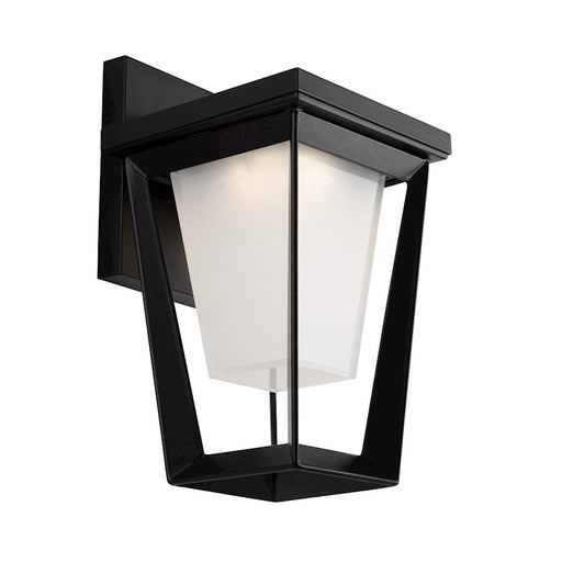 Artcraft Waterbury 10W LED Outdoor Wall Light, Black/Frosted - AC9181BK