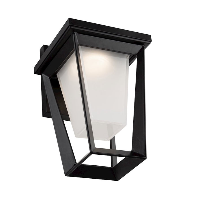 Artcraft Waterbury LED Outdoor Wall Light, Black/Frosted