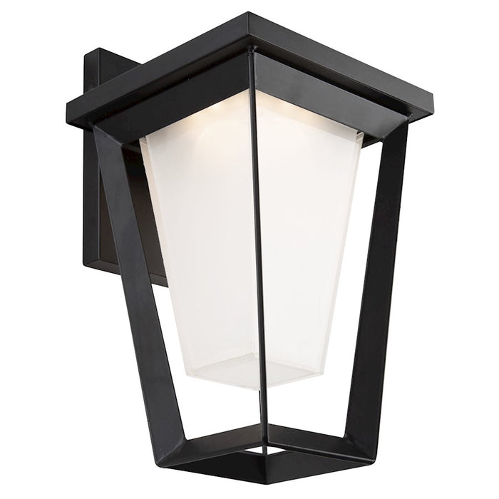 Artcraft Waterbury LED Outdoor Wall Light, Black/Frosted