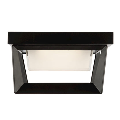 Artcraft Waterbury 12W LED Outdoor Flush Mount Black/Frosted