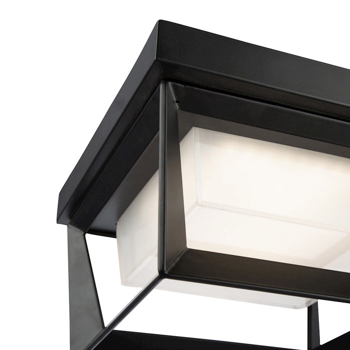 Artcraft Waterbury 12W LED Outdoor Flush Mount Black/Frosted