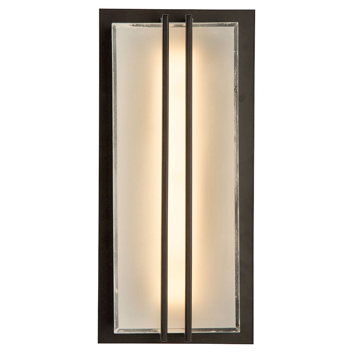 Artcraft Sausalito 15W LED 9190 Outdoor Wall Light, Black/Frosted