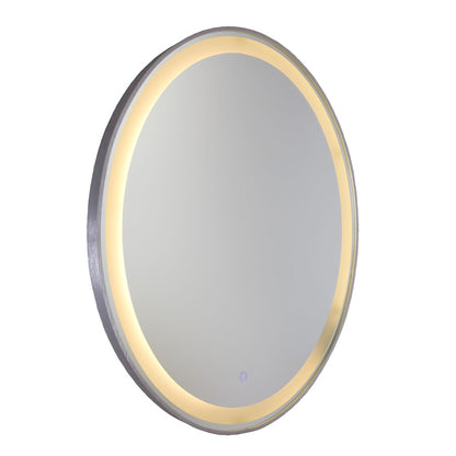 Artcraft Reflections 1 Light 29" Mirror, Brushed Aluminum - AM300
