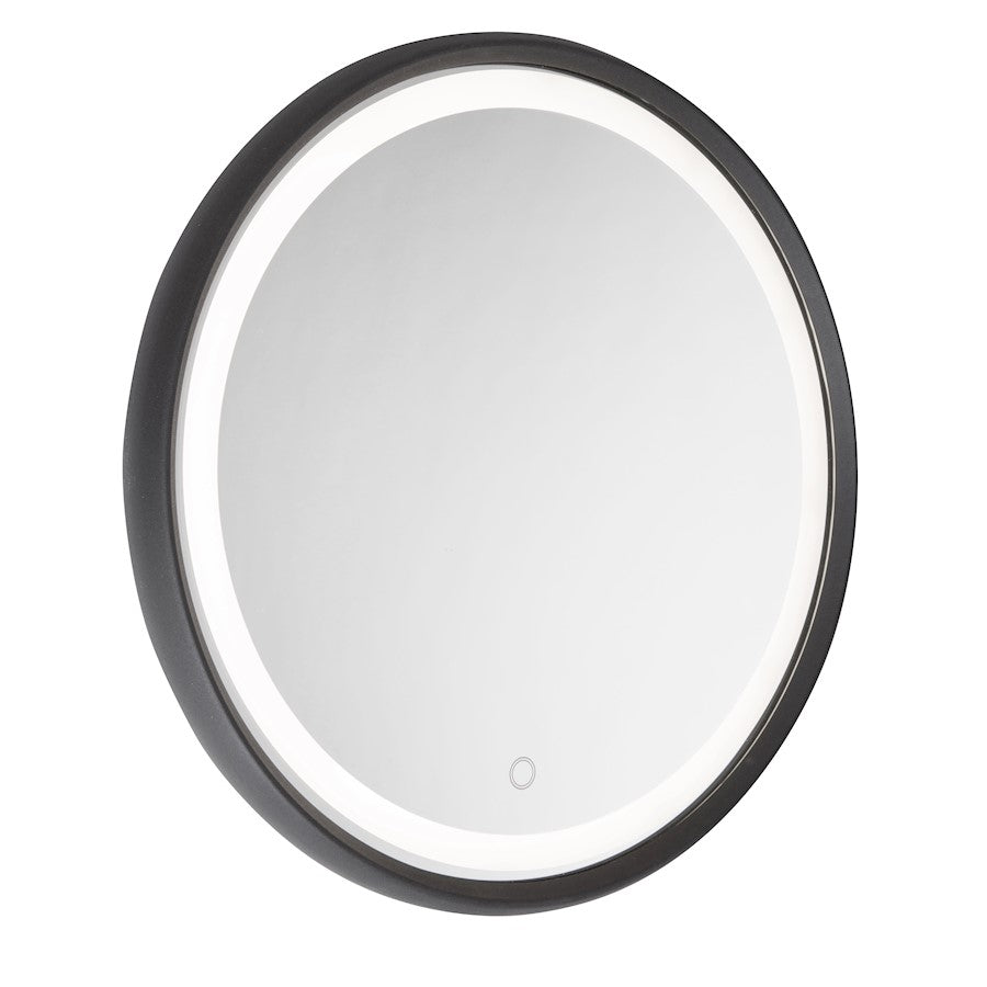 Artcraft Reflections 1 Light Mirror, Matte Black - AM316