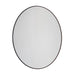 Artcraft Reflections Oval 24" Integrated LED Wall Mirror, Matte Black - AM326