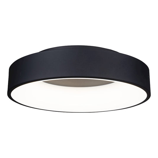 Artcraft Lazio 18" Round Integrated LED Flush Mount, Black - BT2010BK