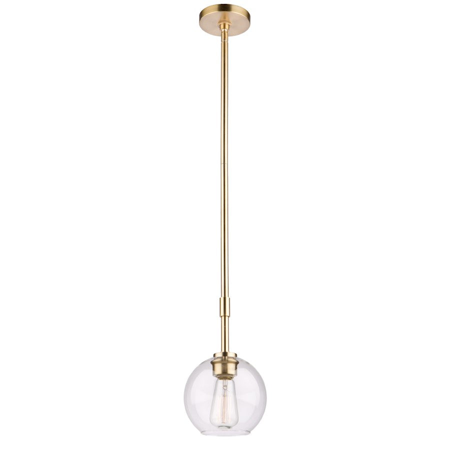 Artcraft Hamilton 1 Light Pendant, Satin Brass - SC13120SB