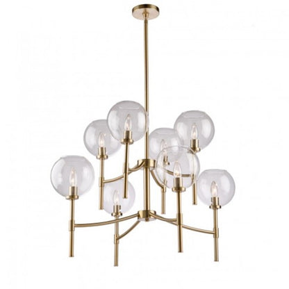 Artcraft Hamilton 8 Light 24" Chandelier, Satin Brass - SC13128SB