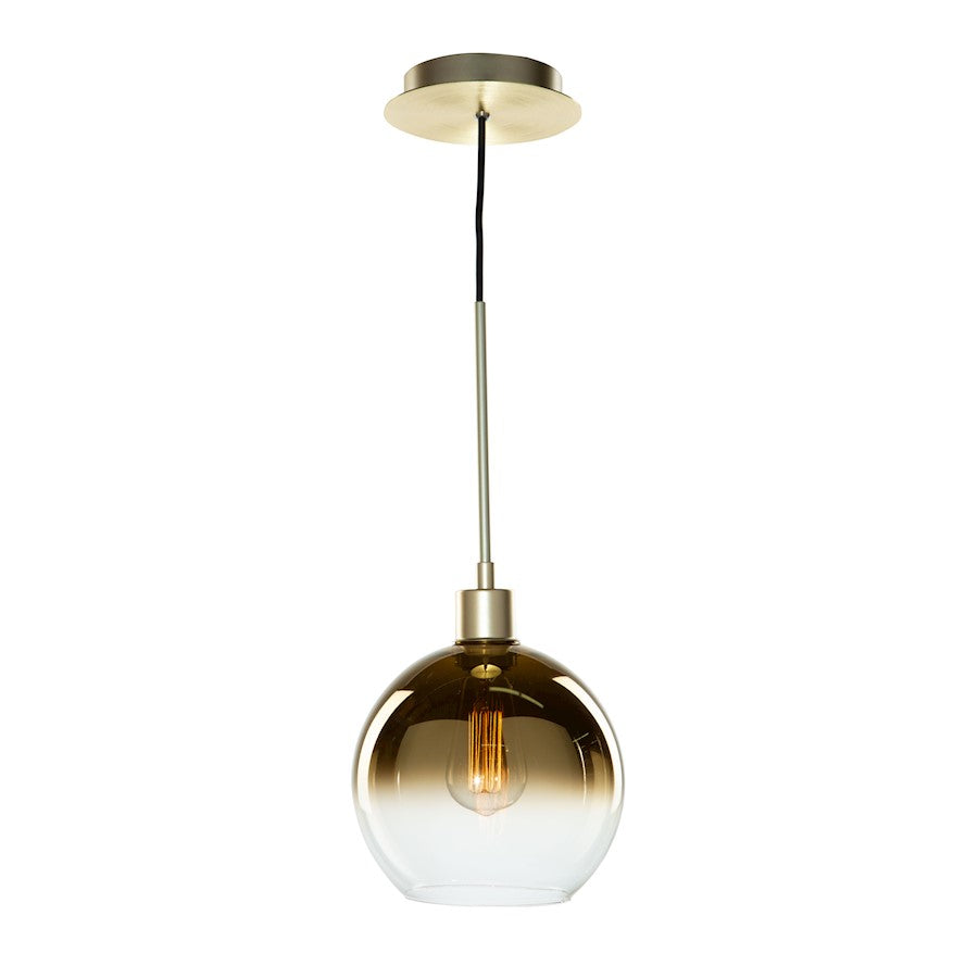 Artcraft Morning Mist 1 Light Pendant, Gold/Clear - SC13281GD