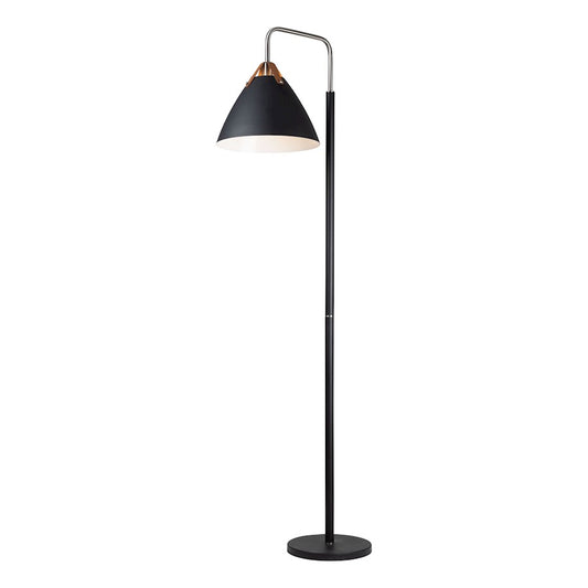 Artcraft Tote Floor Lamp, Black/Brass/Black - SC13327BK