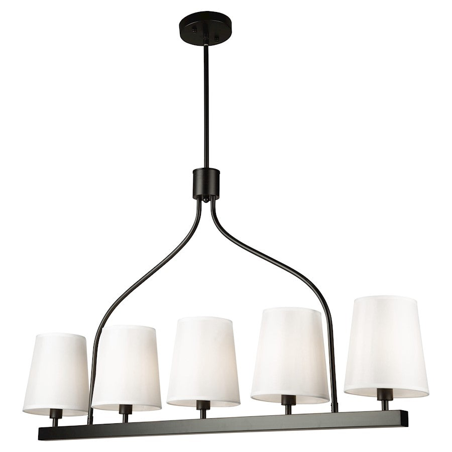 Artcraft Rhythm 5 Light Island Light, Black/White - SC13336BK