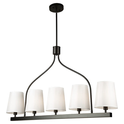 Artcraft Rhythm 5 Light Island Light, Black/White - SC13336BK