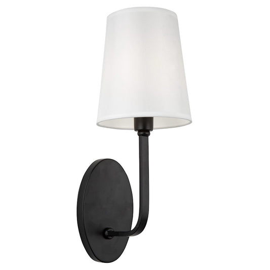 Artcraft Rhythm 1 Light Sconce, Black/White - SC13337BK