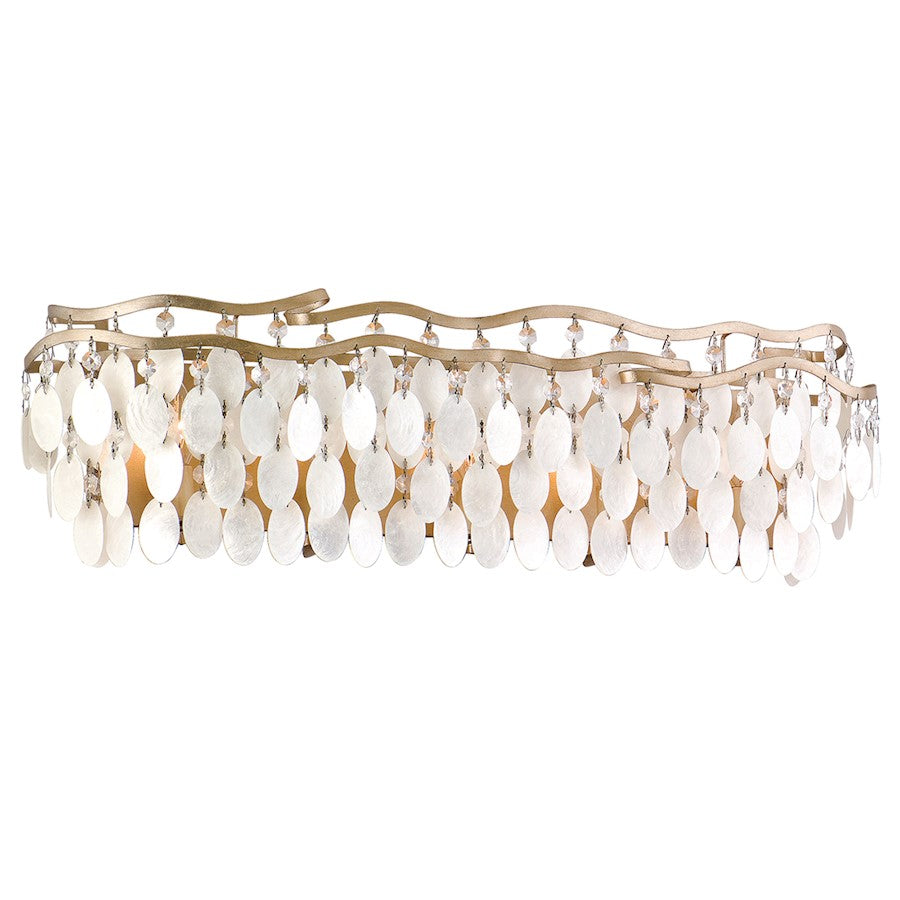 Corbett Lighting Dolce 5 Lt Bath/Vanity, Champagne/Capiz/Crystals - 109-65-CPL