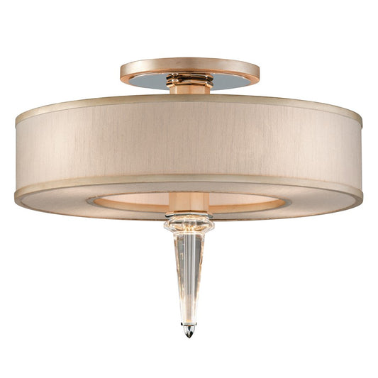 Corbett Lighting Harlow 4Lt Semi Flush Mount, Silve/Ivory Ice - 166-34-WSL-SS