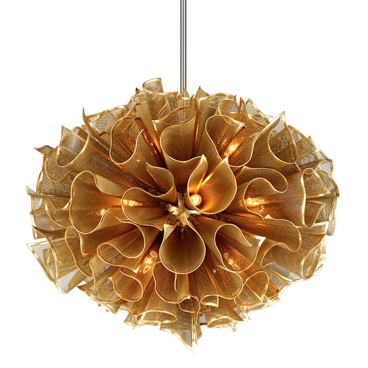 Corbett Lighting Pulse 16 Light Chandelier, Gold Leaf - 218-416-GL