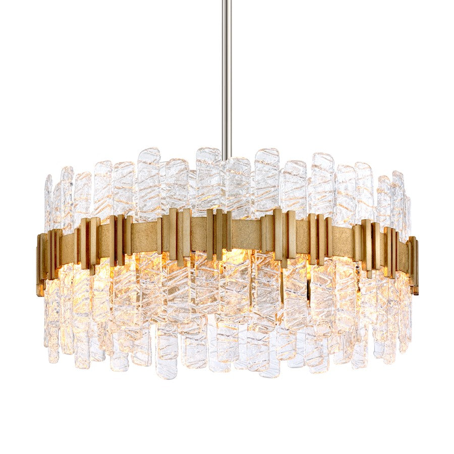 Corbett Lighting Ciro 8 Light Chandelier, Silver Stainless/Clear - 256-48-WSL