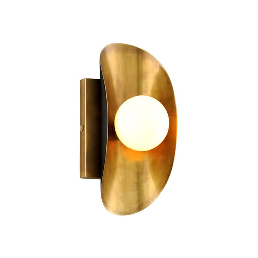 Corbett Lighting Hopper 1 Light Sconce, Brass Bronze Accents - 271-11-VB-BBR
