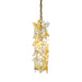Corbett Lighting Milan 1 Lt Mini Pendant, Gold Leaf/Clear/Honey - 279-41-GL