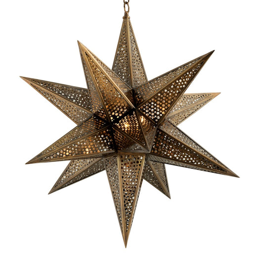 Corbett Lighting Star Of The East 3 Light Chandelier, Bronze/Clear - 302-73-OWB