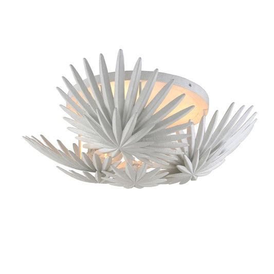 Corbett Lighting Savvy 3 Light Semi Flush Mount, Gesso White - 310-33-GSW