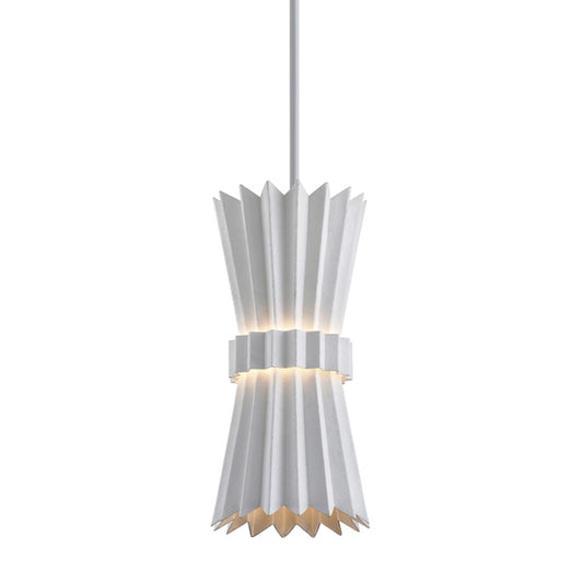 Corbett Lighting Moxy 1 Lt 16" Pendant, Gesso White - 313-41-GSW