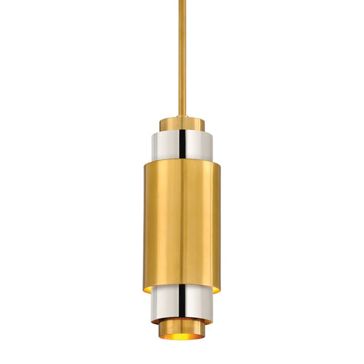 Corbett Lighting Sidcup 1 Light 14" Pendant, Polished Brass/Nickel - 315-41