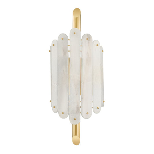 Corbett Lighting Selene 4 Light Wall Sconce, Polished Brass/White - 417-04-VPB