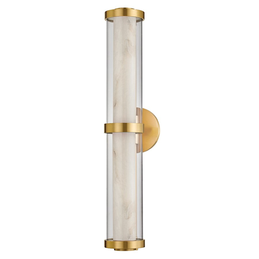 Corbett Lighting Caterina 1 Light Bath/Vanity, Vintage Brass/Clear - 433-27-VB
