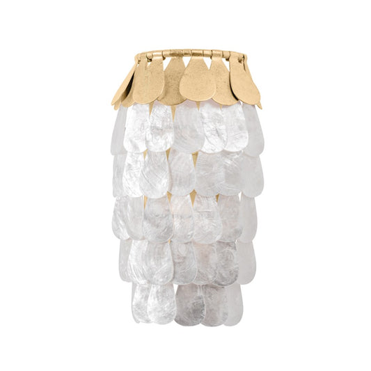 Corbett Lighting Coralie 2 Light Wall Sconce, Vintage Gold Leaf - 434-12-VGL