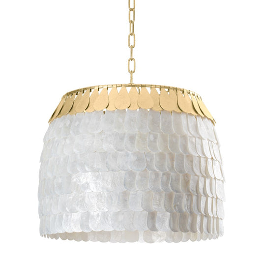 Corbett Lighting Coralie 4 Light Chandelier, Vintage Gold Leaf - 434-18-VGL