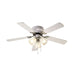 OPEN BOX ITEM: Canarm Maria WH 42" Ceiling Fan in Brushed Nickel - CF42MAR5WH