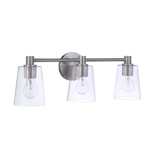 Craftmade Emilio 3 Light Vanity, Brushed Polished Nickel - 12623BNK3