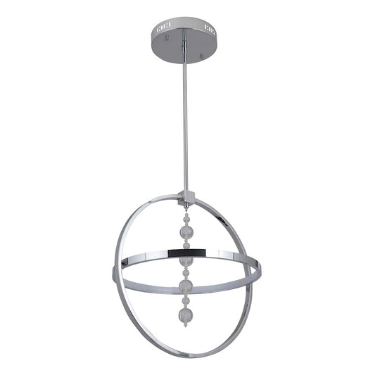 1 Ring LED Pendant, Chrome