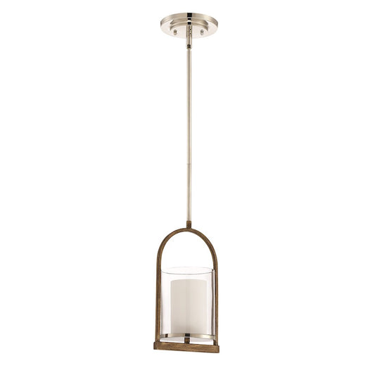 1 Light Pendant, Polished Nickel